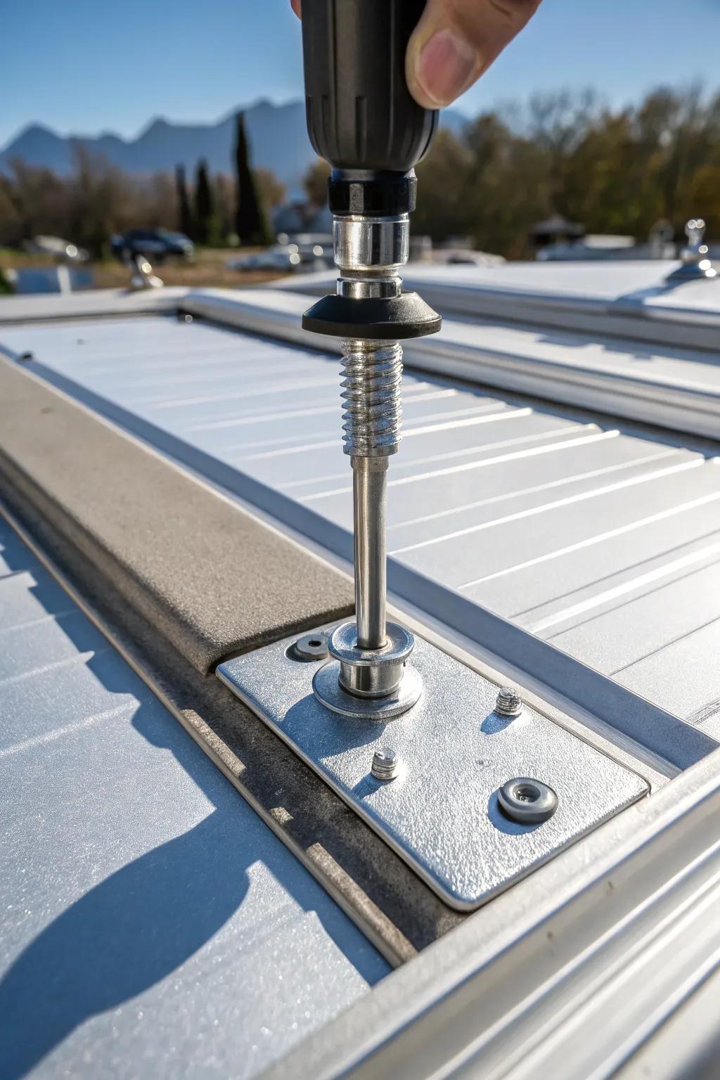Secure your solar panels with the strength and elegance of stainless steel.