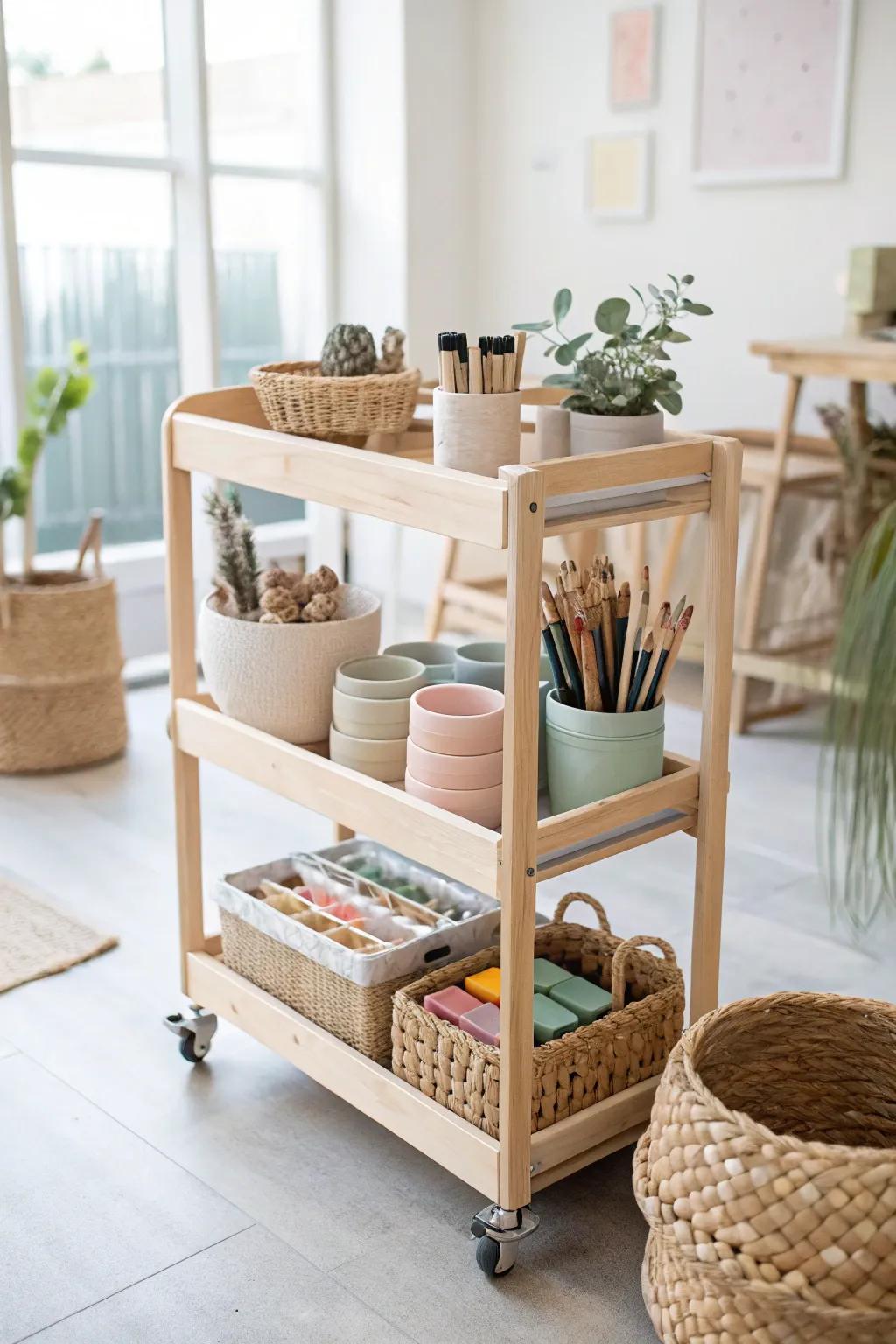 Organize your creativity with style and simplicity. #ArtisticLiving #ClayDreams