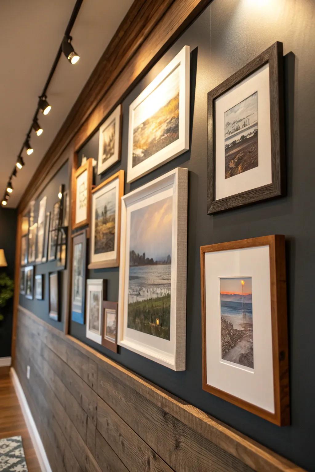 Transform your space into a tapestry of memories with a curated gallery wall.