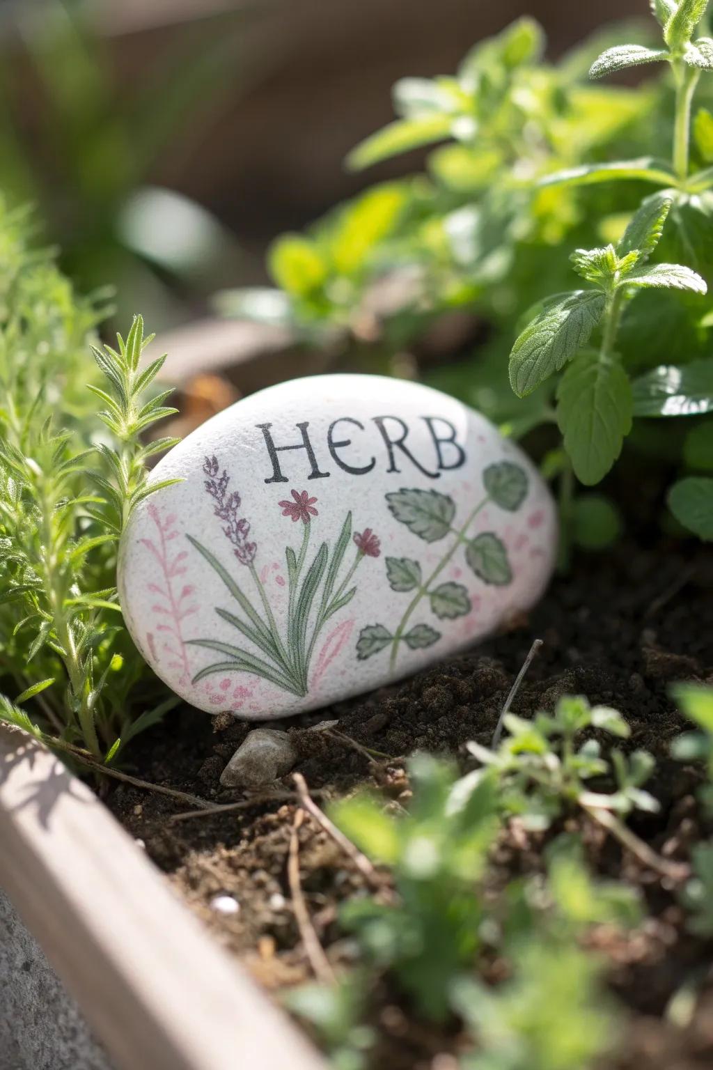 Elevate your garden with handcrafted charm: Discover the beauty of personalized herb markers.