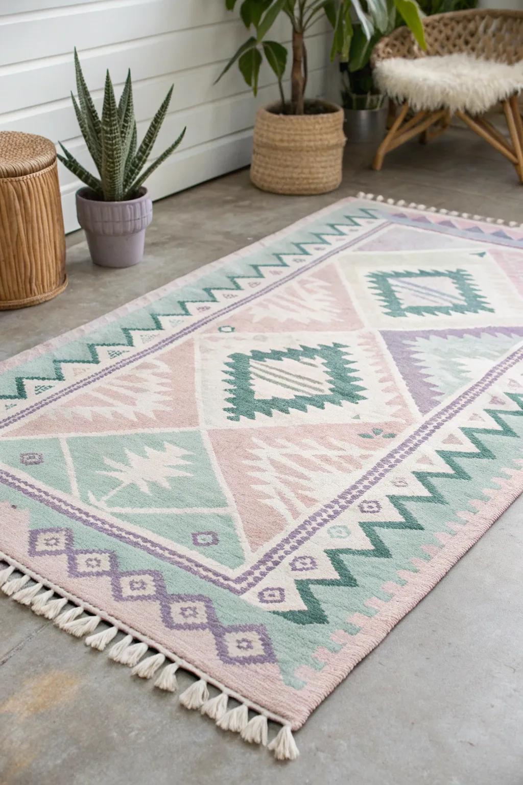 Step into a pastel paradise and let your space breathe with tranquility.