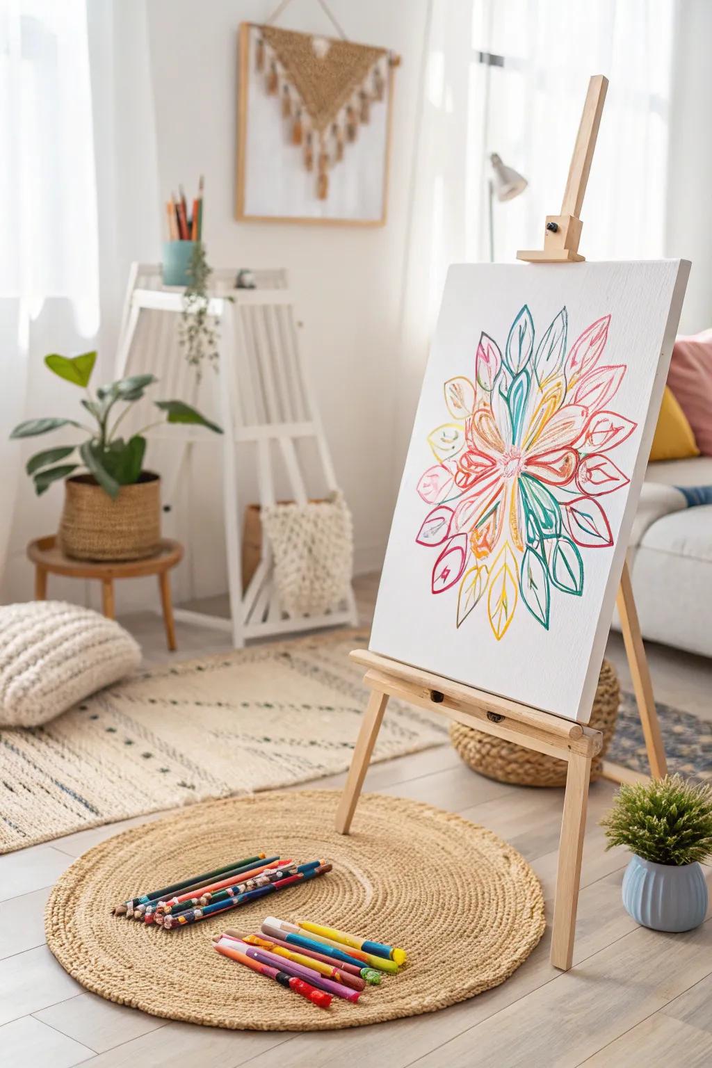 Unleash your child's creativity with colorful scribble art, where simplicity meets playful expression.