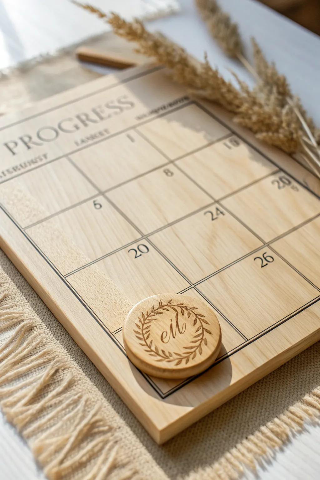 Add a personal touch to your progress board with beautifully crafted tokens that speak to your journey.