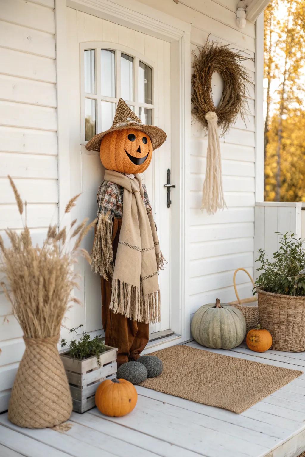Welcome guests with a smile from this charming porch greeter!