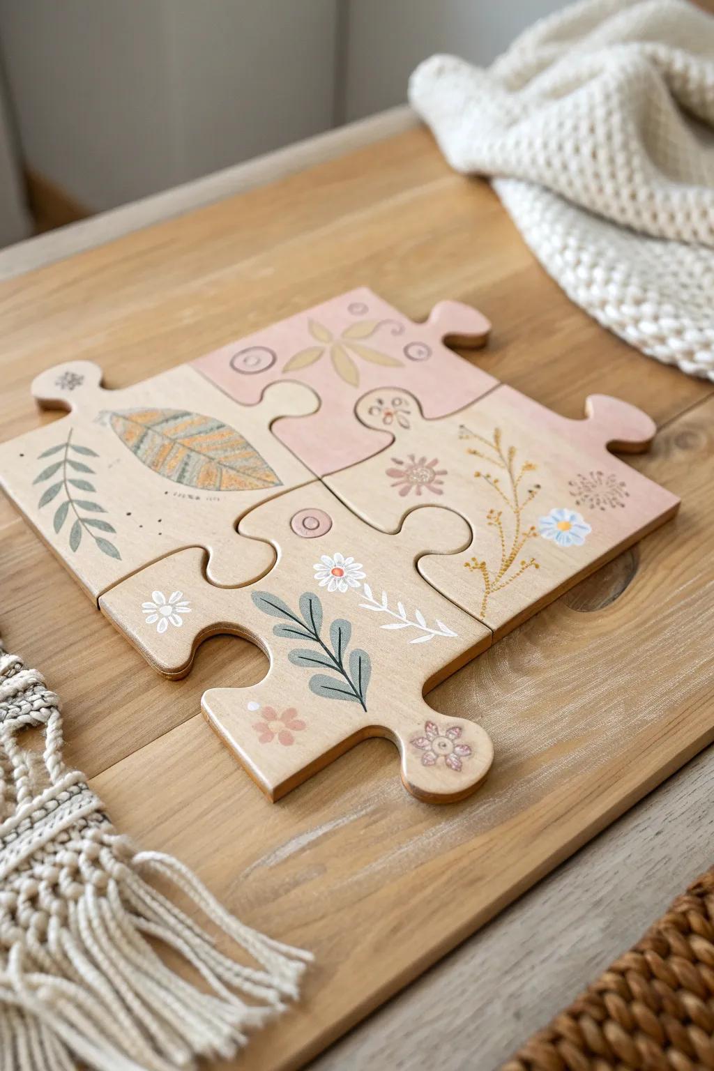 Celebrate teamwork with art: every piece counts in this collaborative puzzle mural.