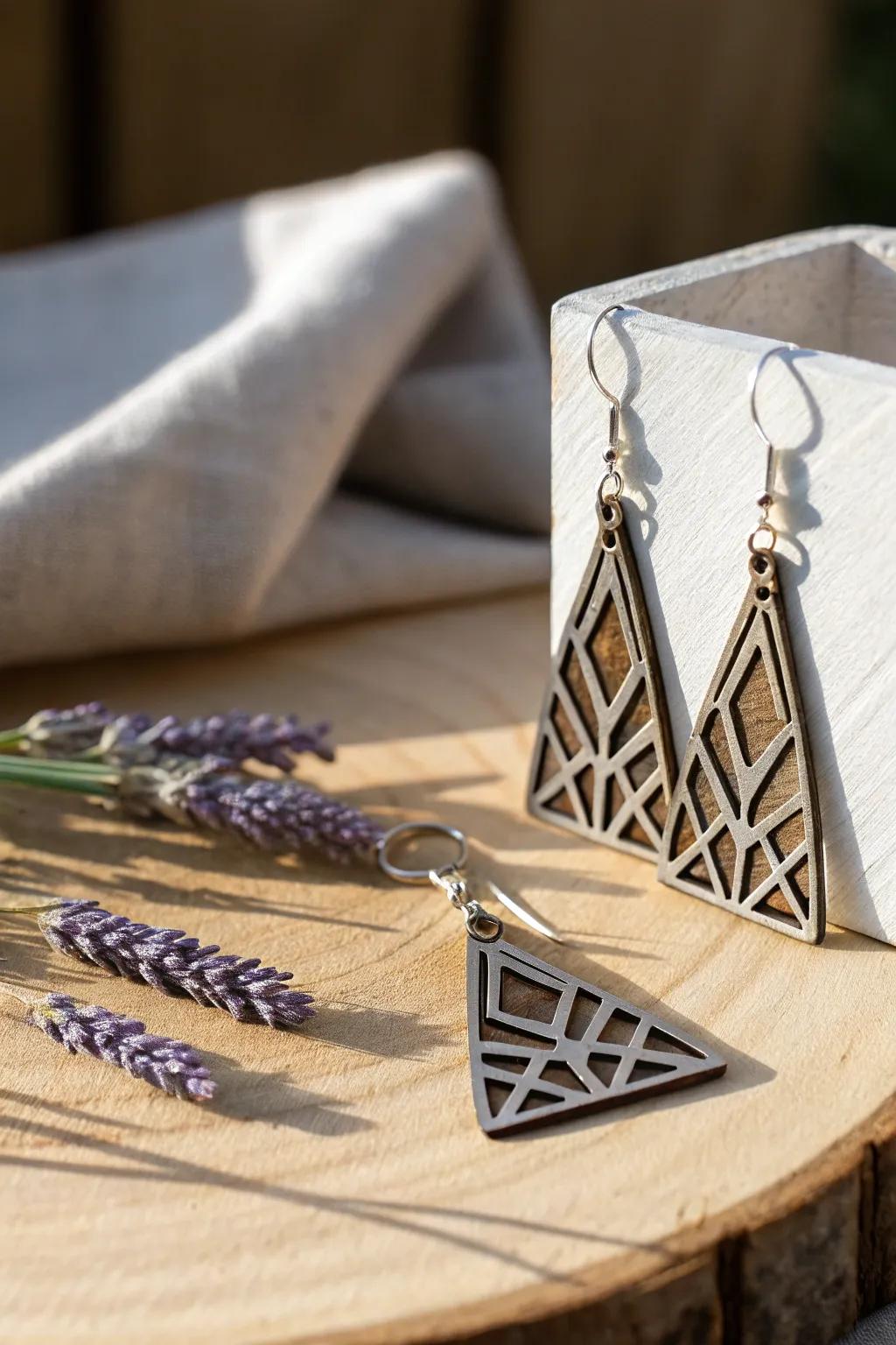 Funky Aluminum Earrings: Where Craftsmanship Meets Minimalist Elegance.