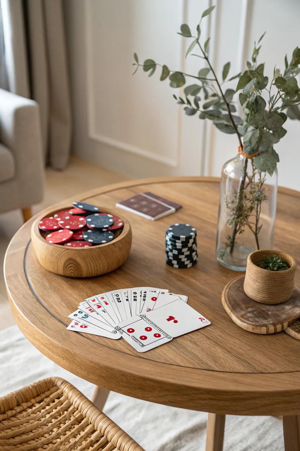 Elevate your card party with a touch of Scandinavian minimalism and boho charm.