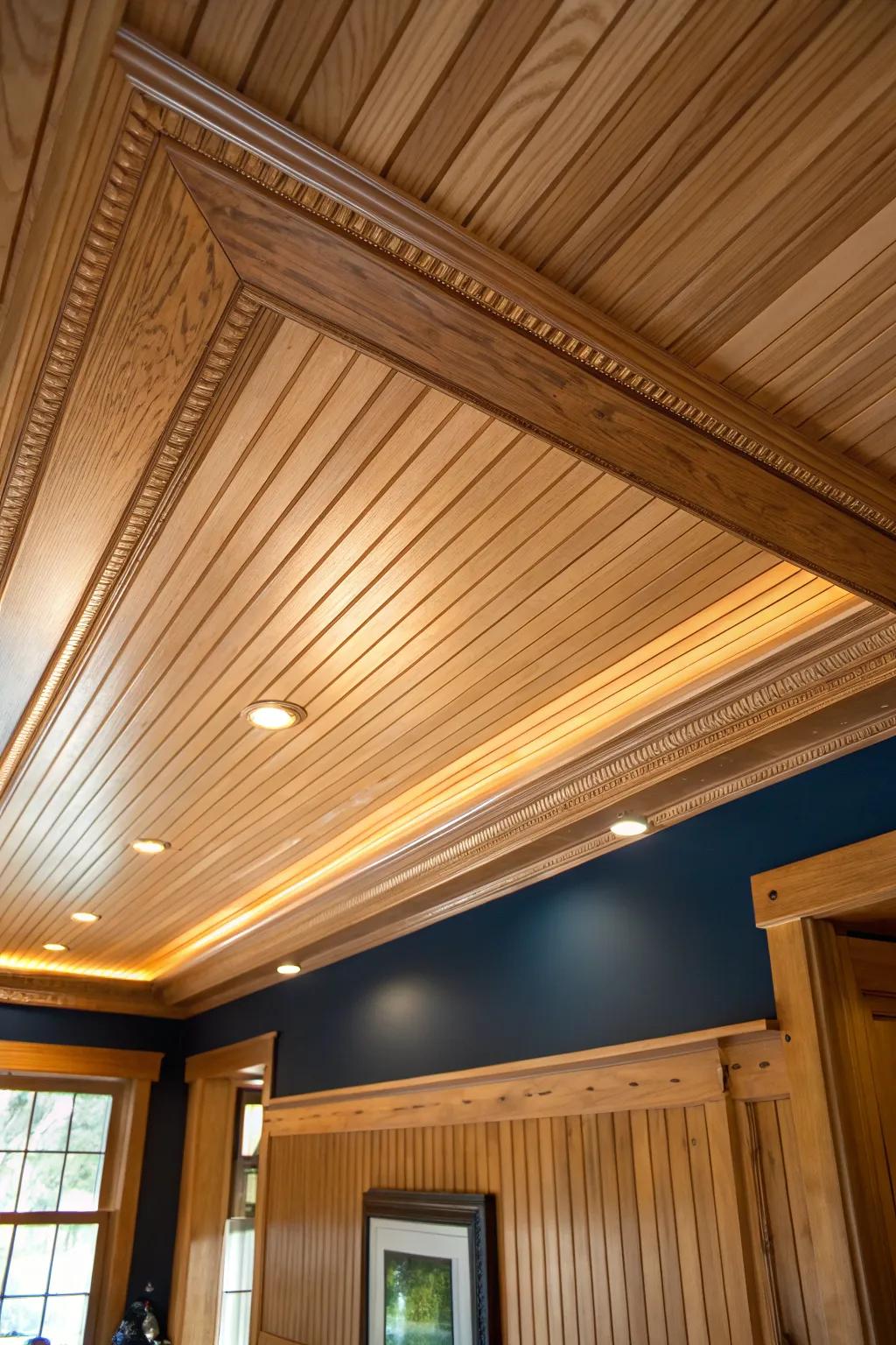 Elevate your space with the timeless charm of beadboard ceilings, where craftsmanship meets elegance.