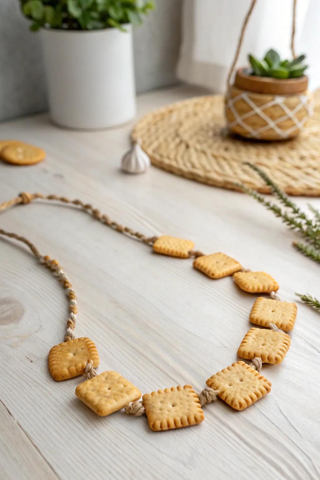 Savor the art of simplicity with a Cheese Cracker Necklace – where style meets taste in perfect harmony.