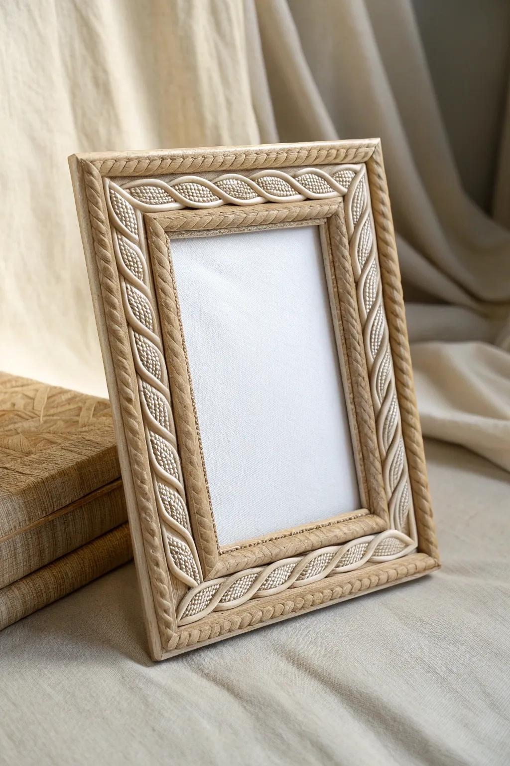Capture memories with a touch of nature: horse hair-crafted picture frames.