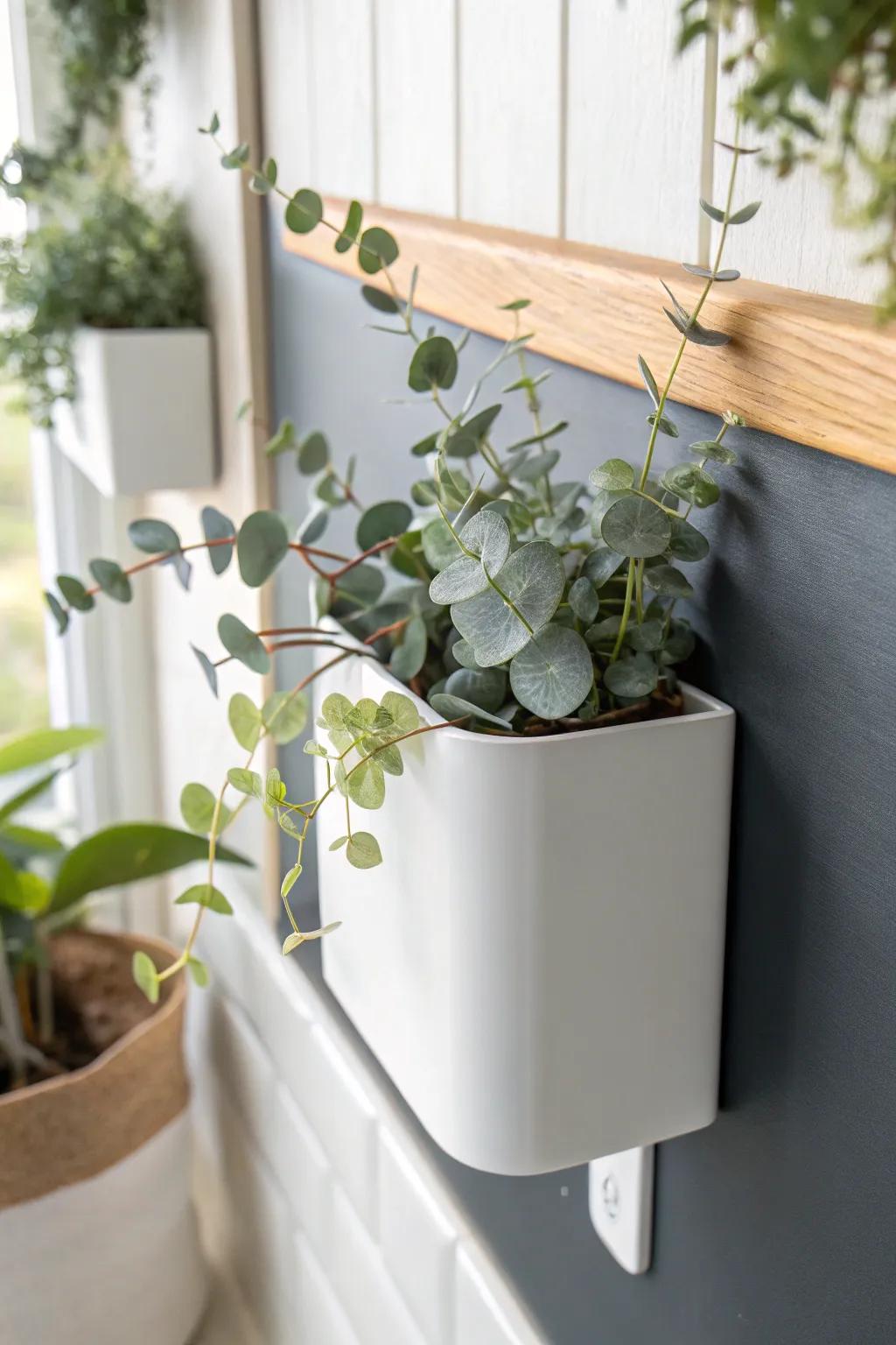 A minimalist magnetic planter brings instant living-wall vibes to small, low-light spaces.
