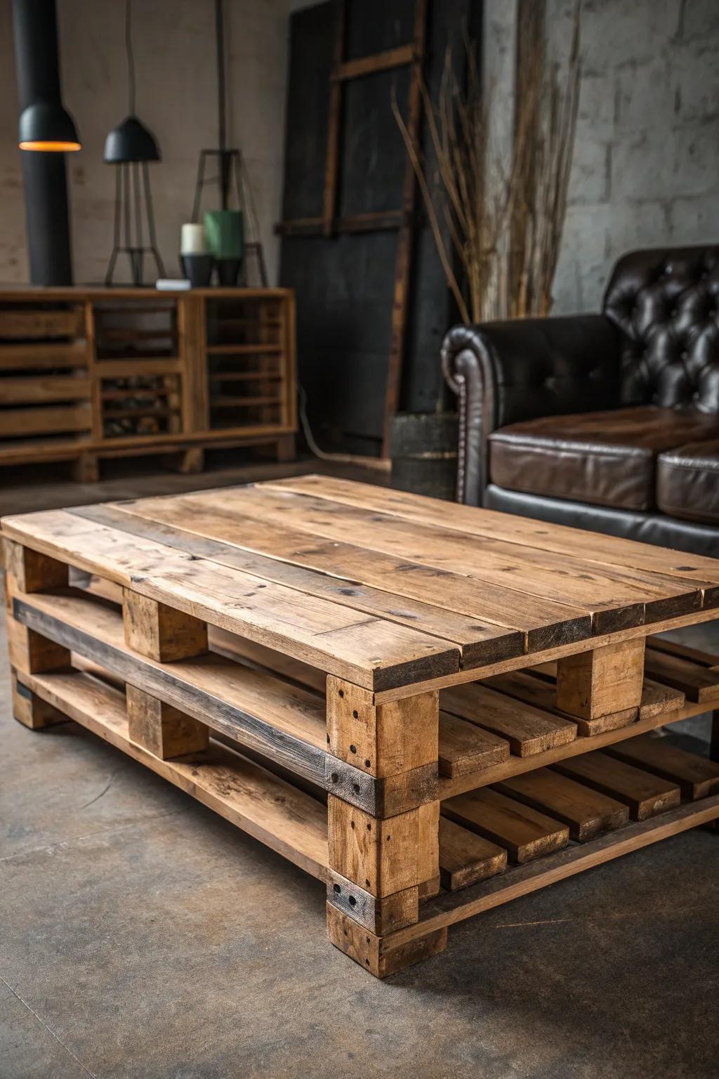 Elevate your space with the raw charm of unfinished edges. #IndustrialElegance