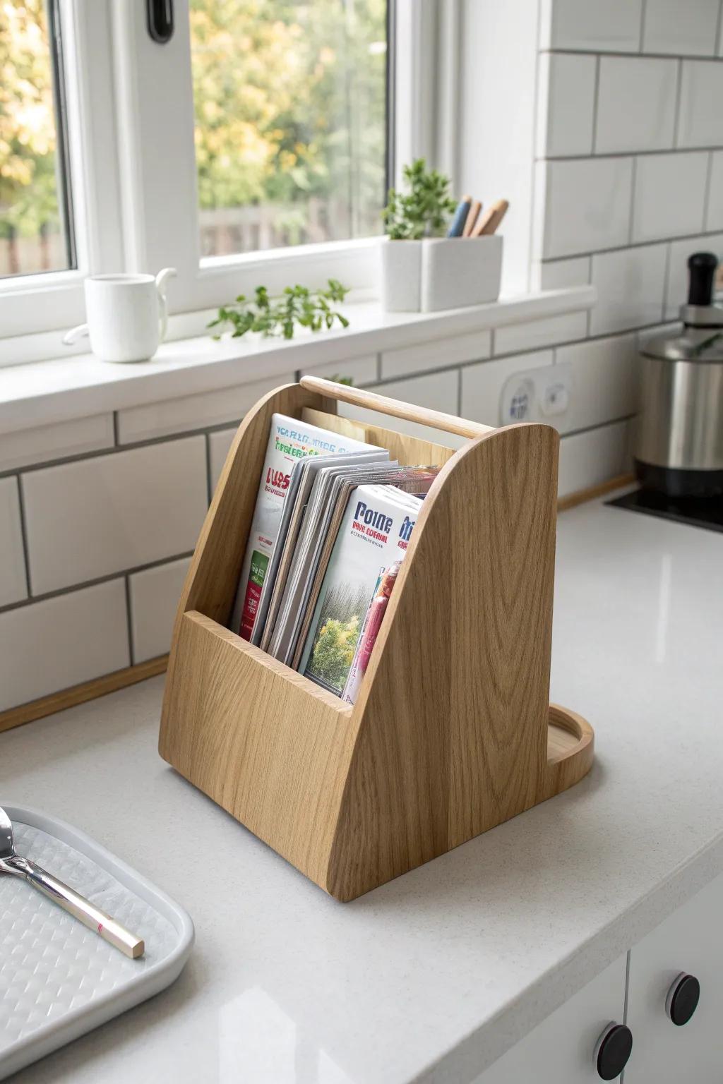 Transform your space with this chic magazine holder hack for stylish bag storage!