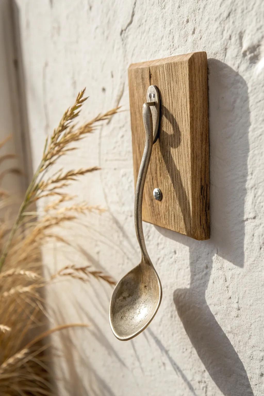 Turn a vintage spoon into a chic, sturdy wall hook—minimal, practical, and beautifully handmade.
