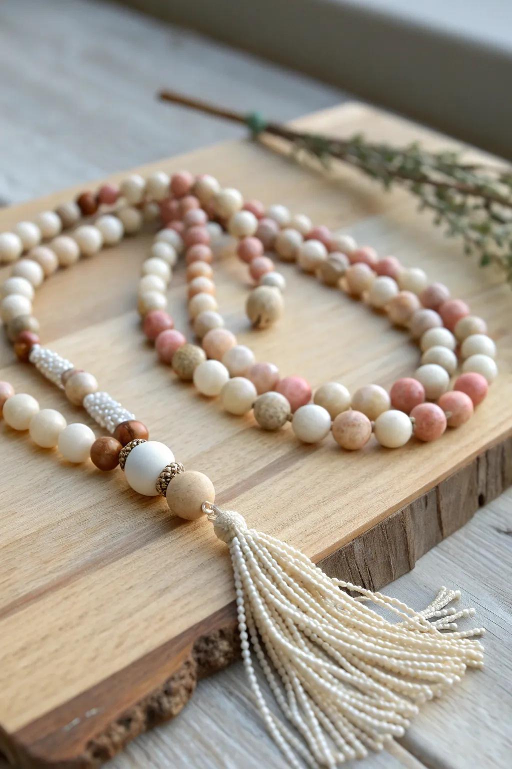 Craft serenity into every bead: Create your own prayer beads for a mindful meditation journey.