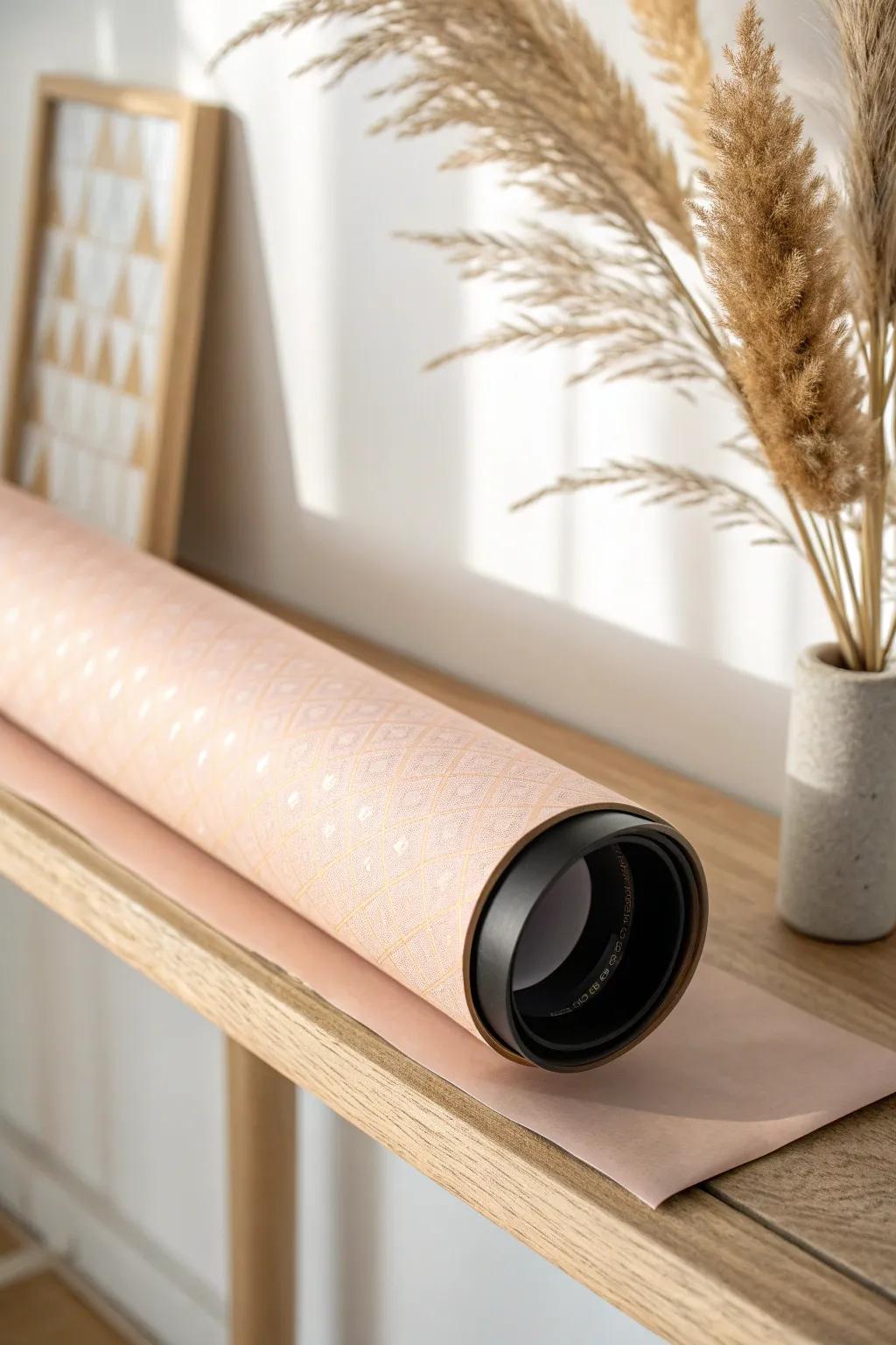 Keep premium gift wrap pristine—store specialty rolls in a chic poster tube, dust-free.