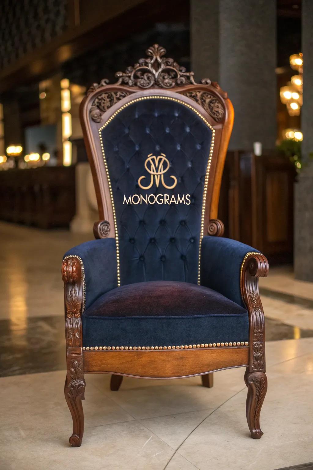 Elevate your space with a personalized throne chair that speaks volumes of your unique style.