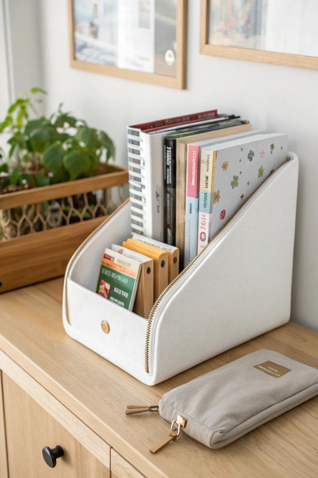 File games upright like books—tuck loose pieces in a zip pouch for calm, grab-and-go play.