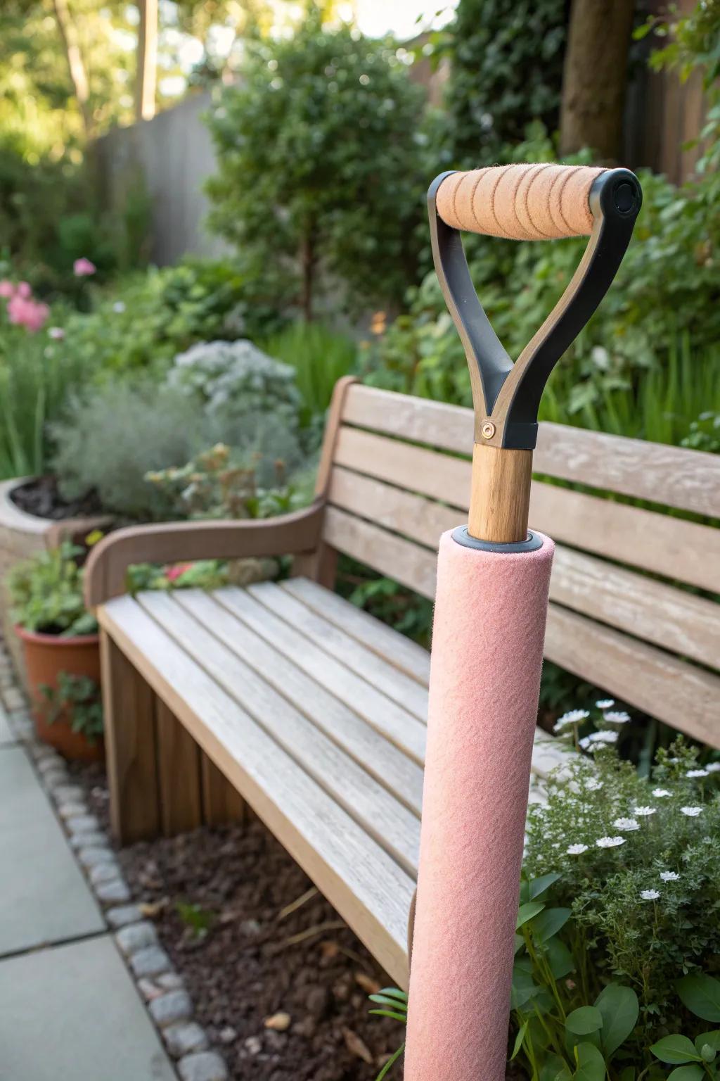 Embrace garden comfort with a stylish twist on tool handles.