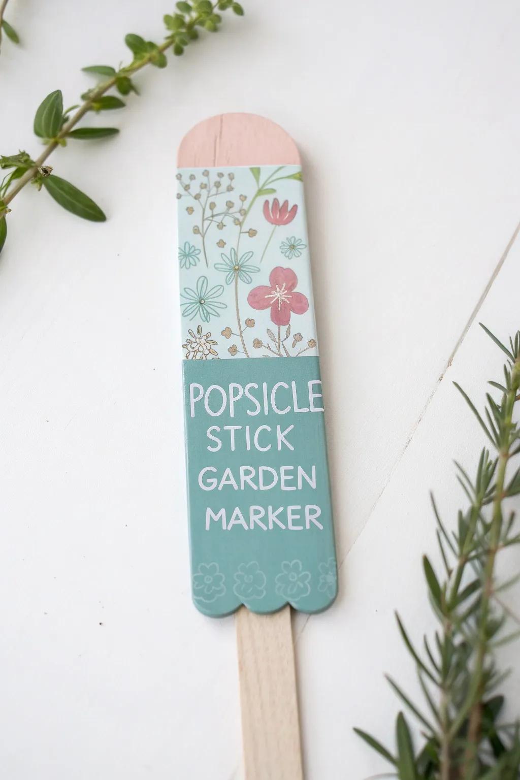 Welcome spring with charming DIY garden markers that add a touch of whimsy to your garden!