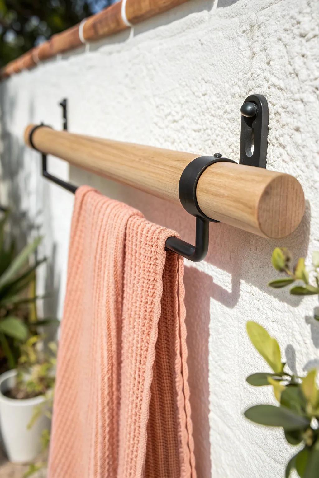 A simple wall bar turns one C-clamp into tidy, grab-and-go storage—perfect for tiny work zones.