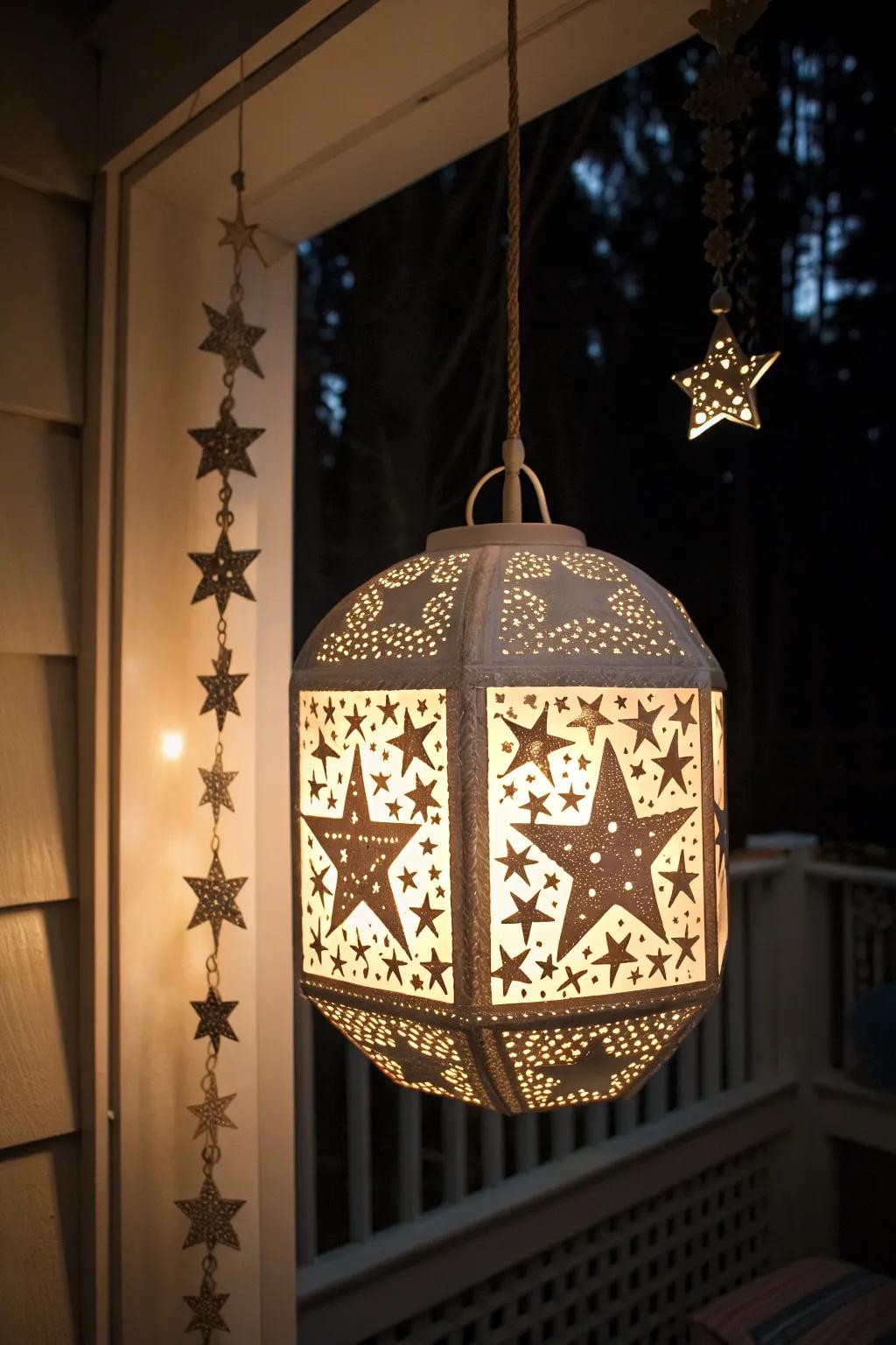 Illuminate your space with a touch of craftsmanship: Starry Night Light Display.