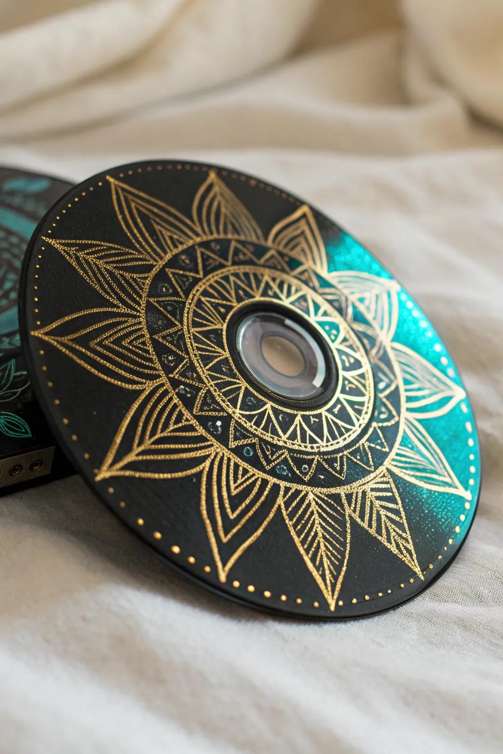 Transform old CDs into stunning scratch art masterpieces, where simplicity meets bold creativity. #CraftWithCDs #MinimalistBoho
