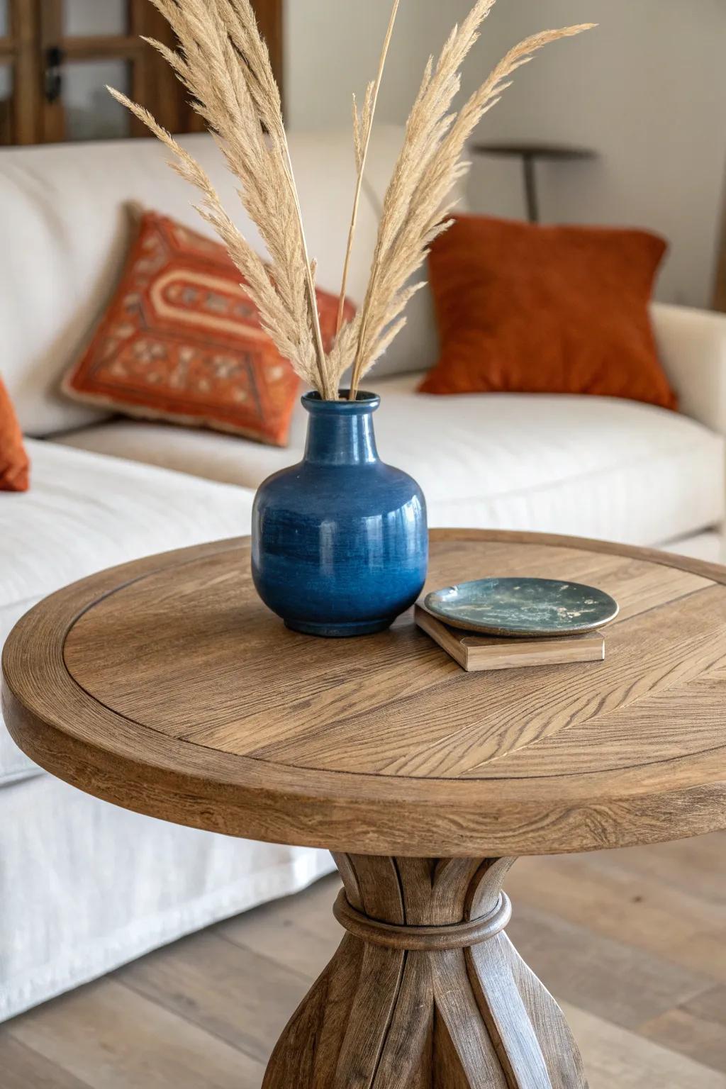 Swap the sofa: two facing daybeds with a petite table create a chic conversation nook.