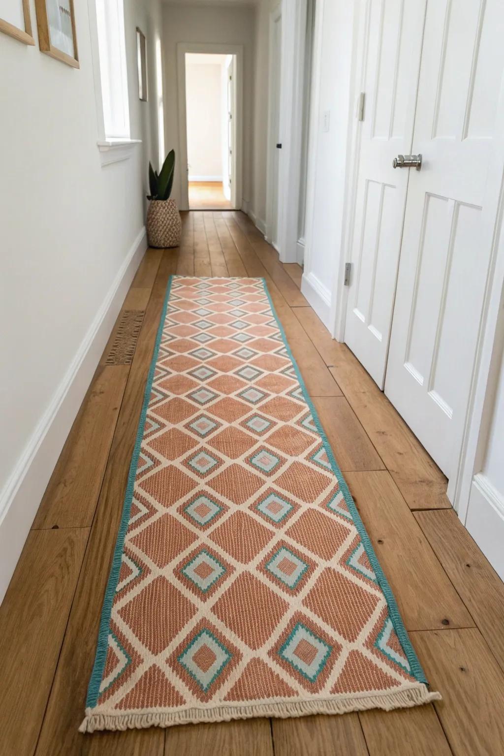 Swap seasonal hallway runners like outfits—same space, instantly refreshed with one easy change.