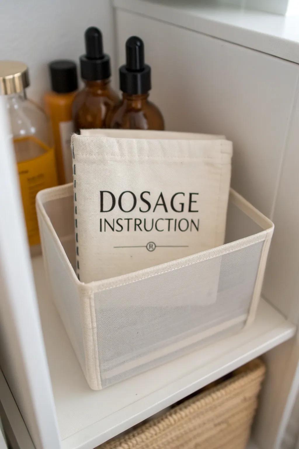 Slide dosage notes into a front pocket—quick, clear instructions without squinting at labels.