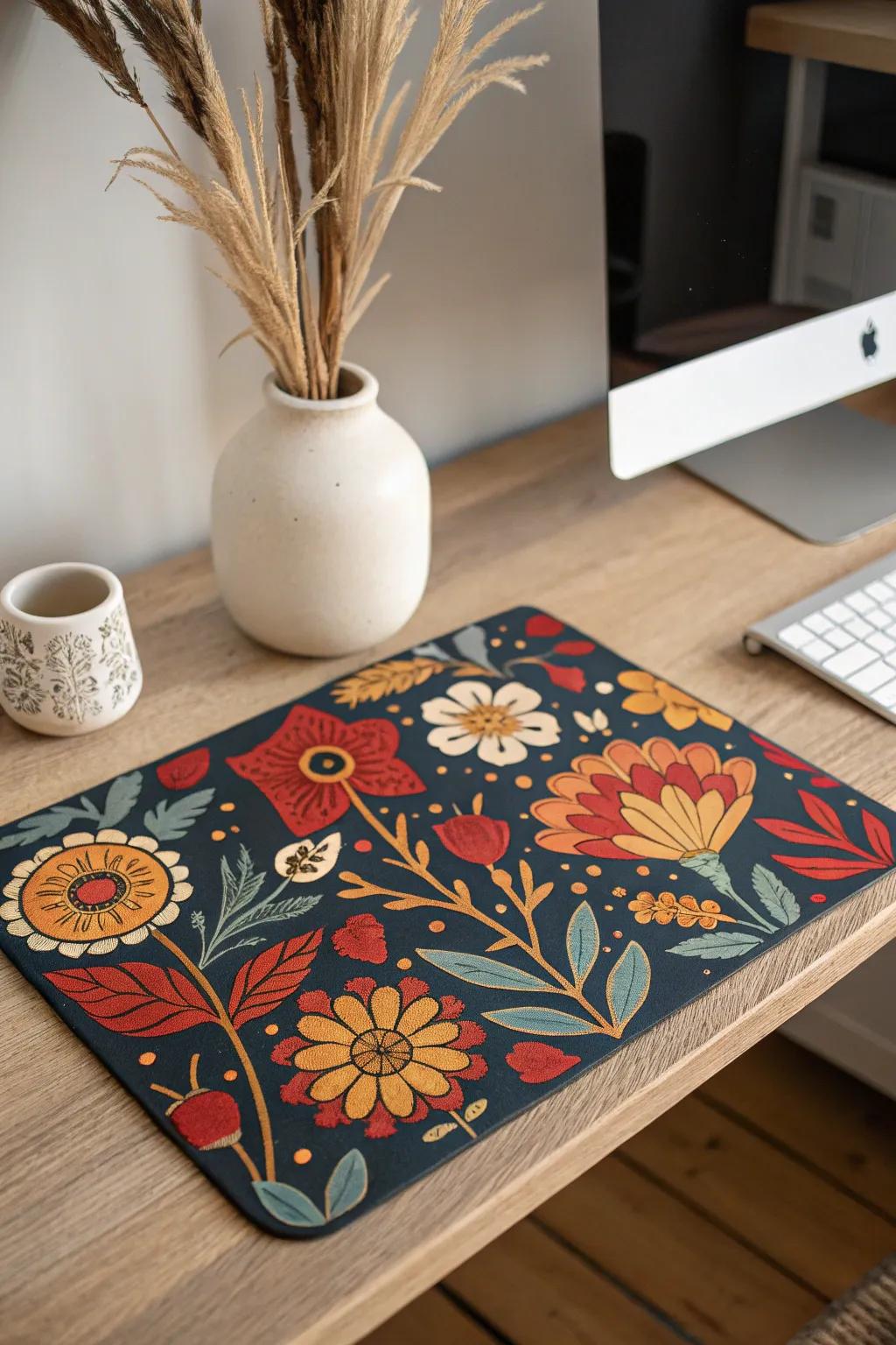 Add a touch of nostalgia to your workspace with vintage-inspired mouse pads that blend seamlessly with minimalist and boho decor.