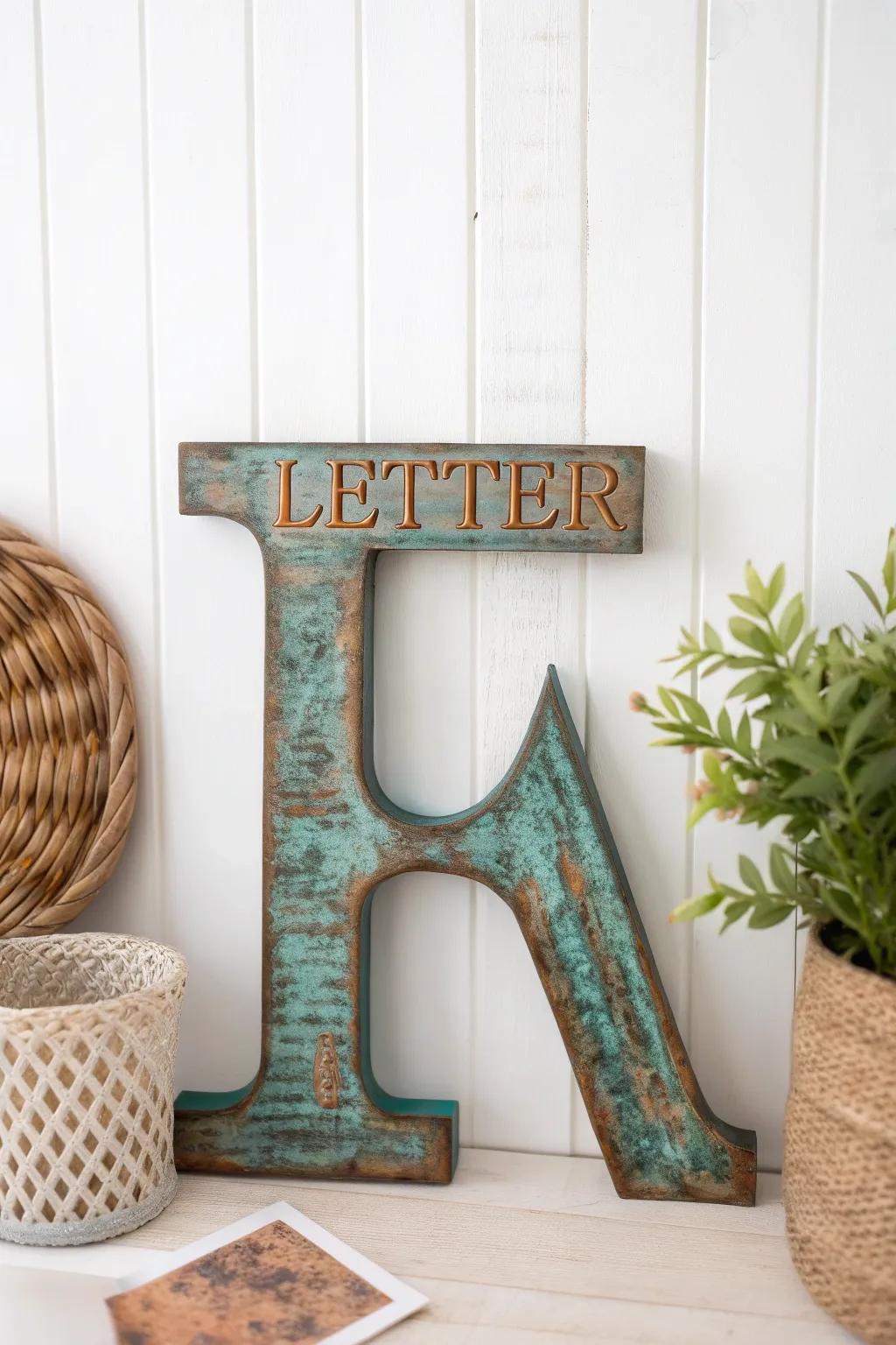 Transform ordinary into extraordinary with faux aged metal letters!