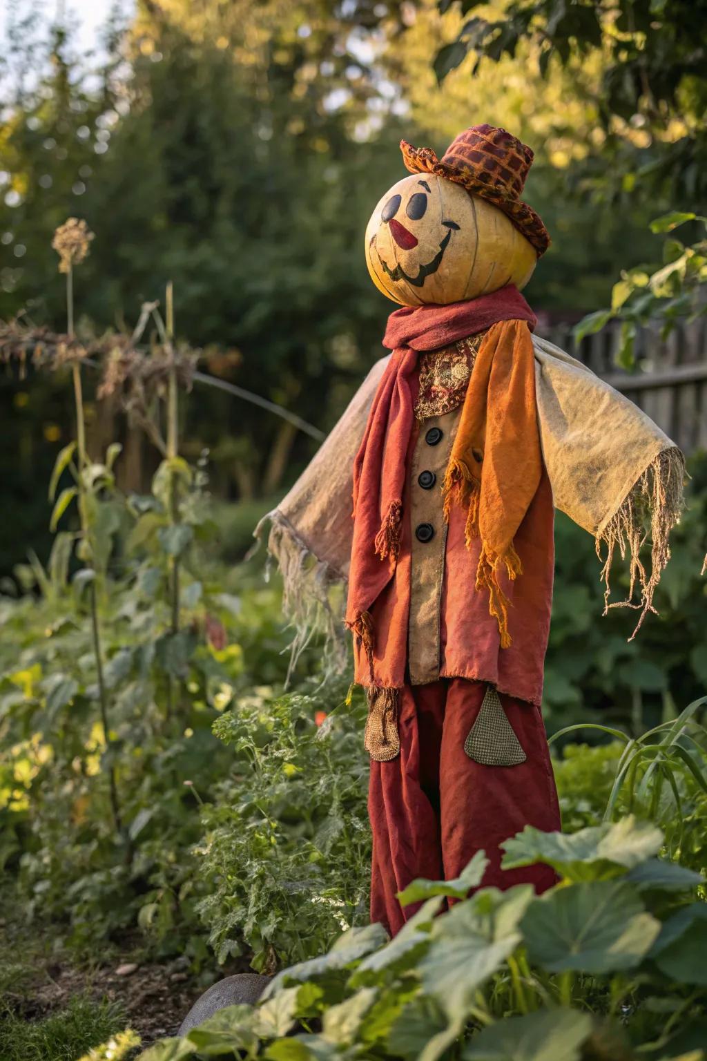Transform your garden with a charming, eco-friendly scarecrow crafted from upcycled treasures. Embrace sustainability with style!
