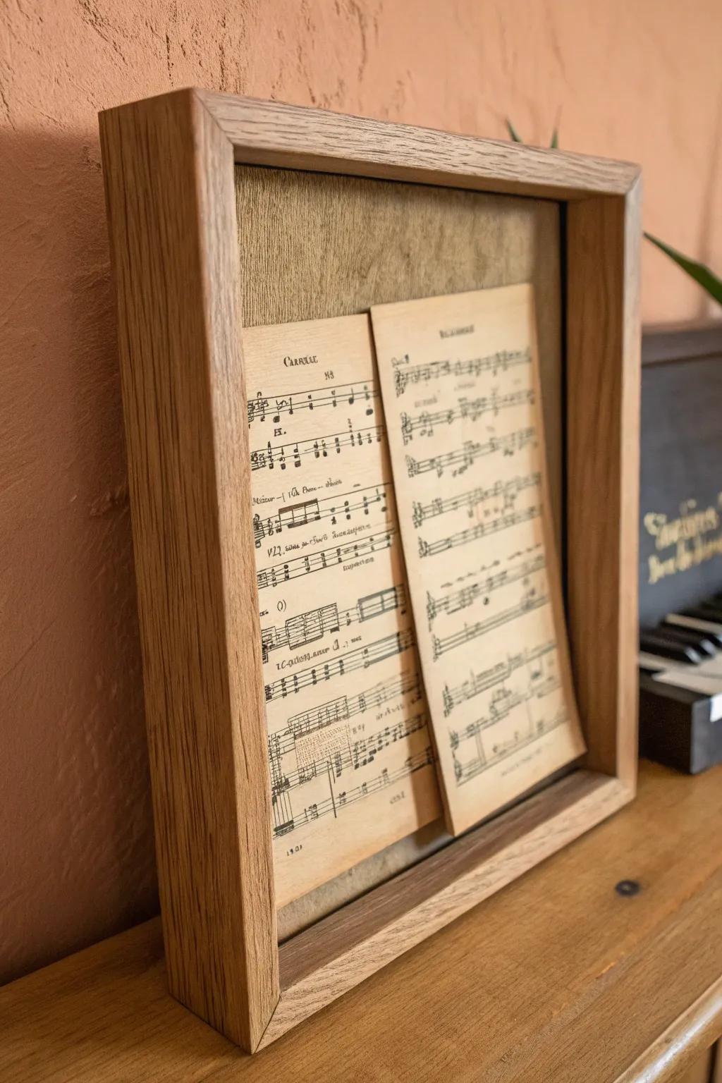 Capture the melody of your memories with a beautifully crafted shadow box. 🎶✨ #ScandinavianStyle #BohoCharm #MinimalistArt