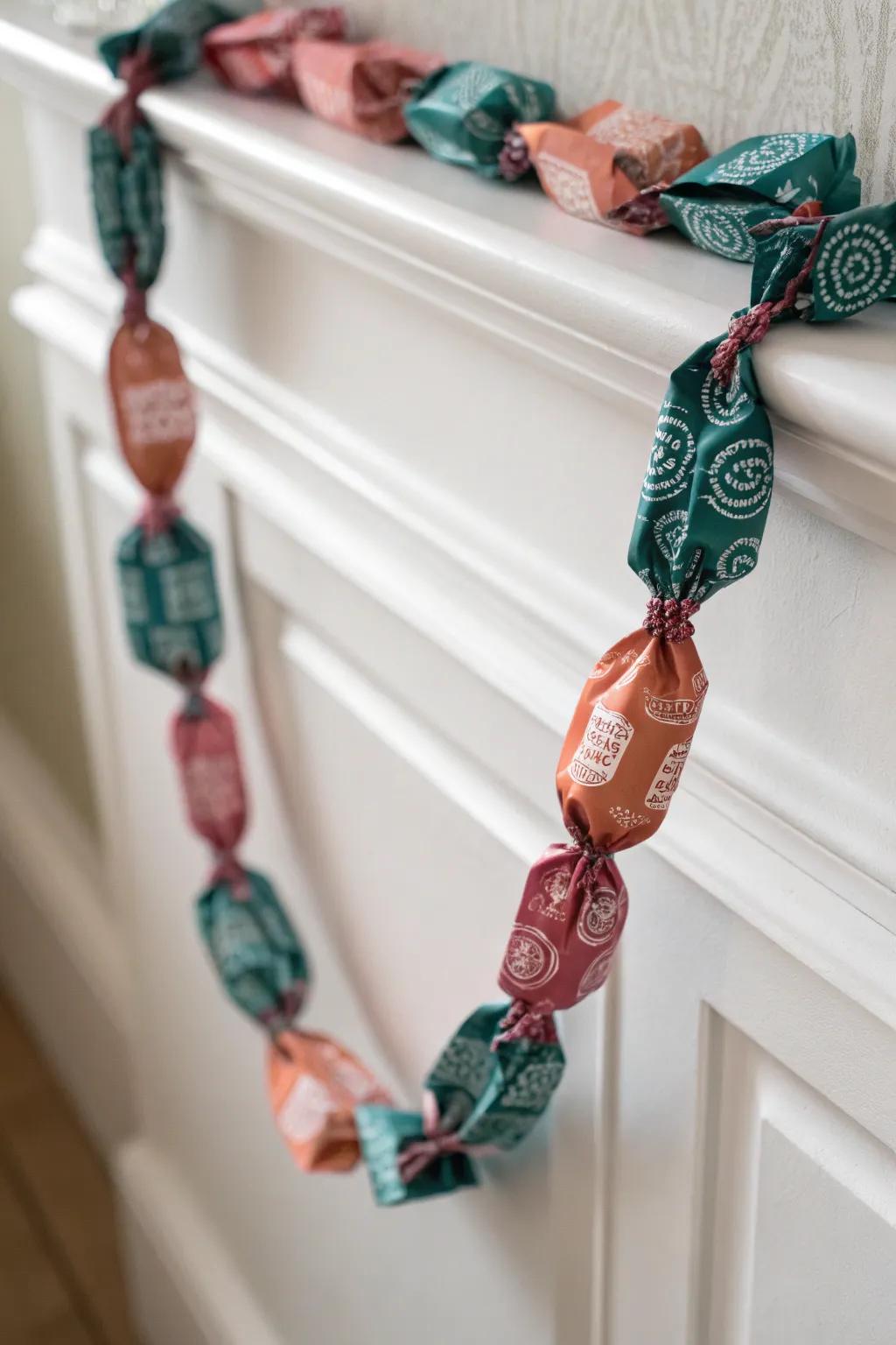 Transform ordinary into extraordinary with these vibrant gum wrapper chains—perfect for adding a touch of festive charm to your minimalist decor.