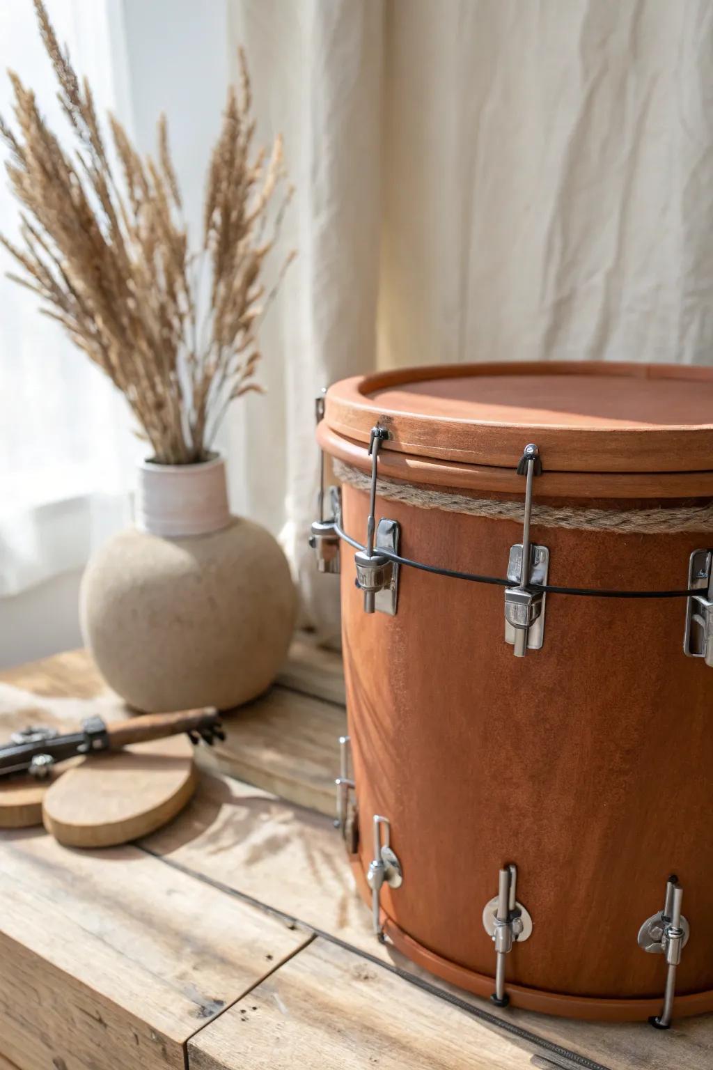 Drum-edge clamp corral: compact, stable storage that turns C-clamps into tidy decor.