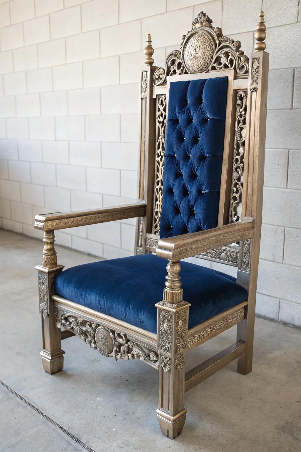 Eclectic Elegance: A Throne of Contrasting Styles