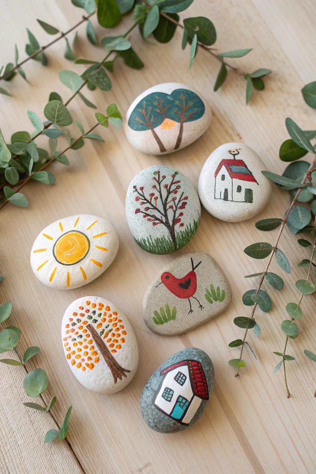 Unleash your creativity with these charming story stones—perfect for crafting tales and sparking imagination.