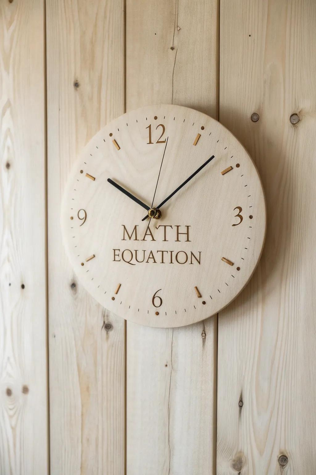 Time meets creativity with this Math Equation Clock – a perfect blend of simplicity and genius!