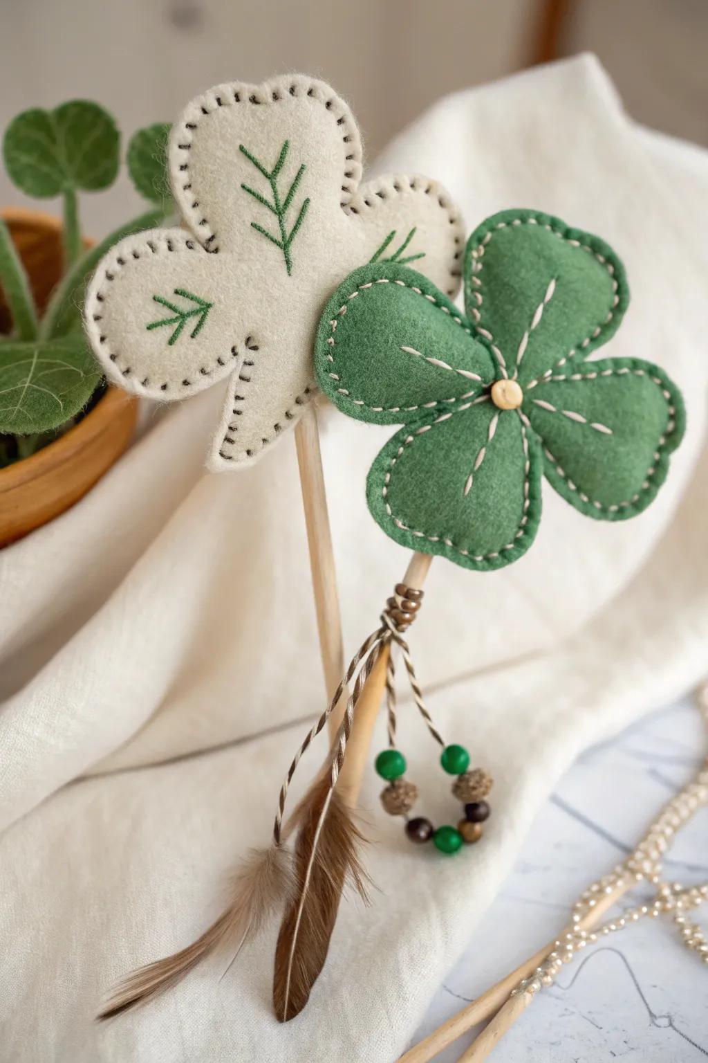 Bring joy to your home with a beautifully crafted shamrock puppet, perfect for a family puppet show!