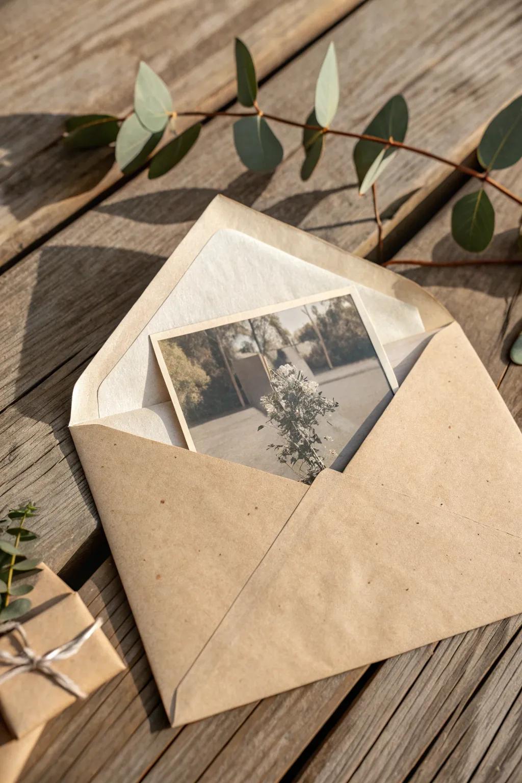 Send memories with style: Craft a photo frame envelope to add a personal touch to your mail.