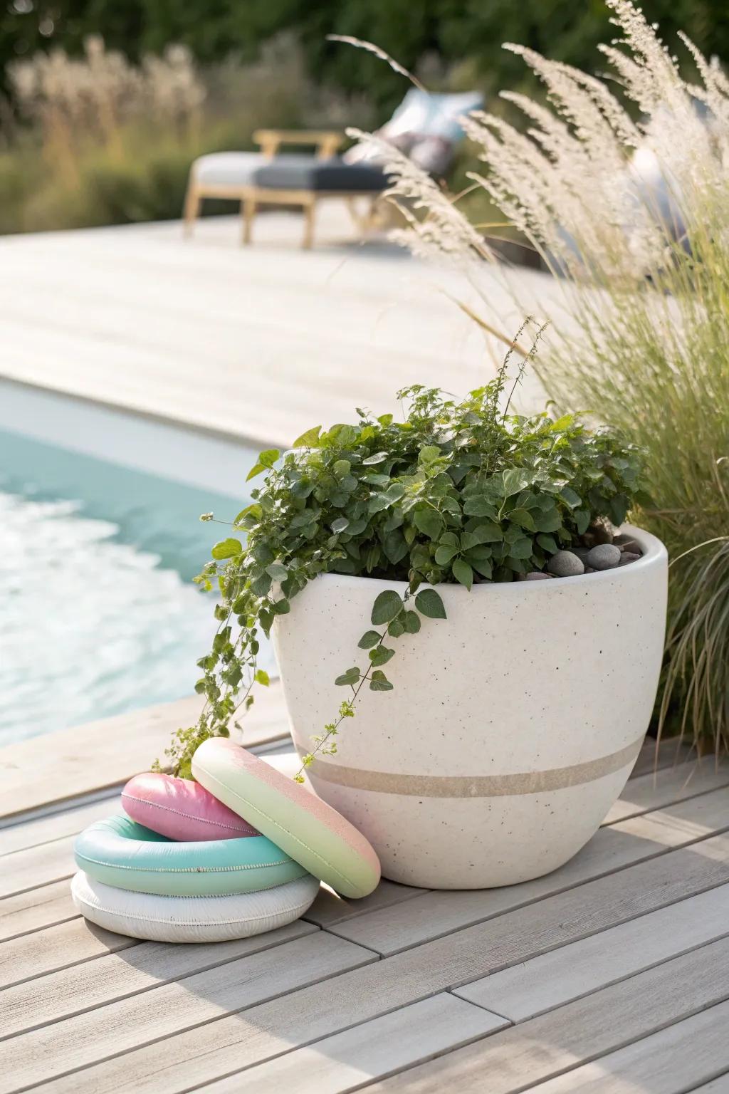 Elevate your garden's moisture management with a chic twist on pool noodle planters!