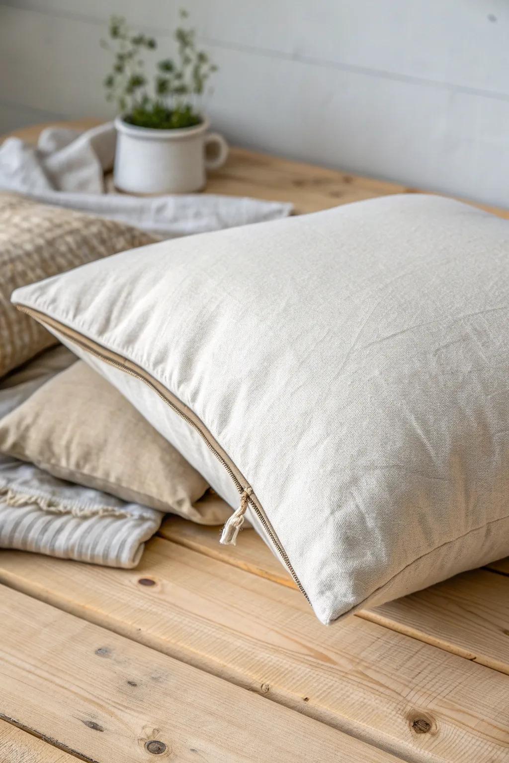 Transform your comfort with a touch of sustainable elegance. 🌿🛌 #ScandiBoho #PillowPerfection