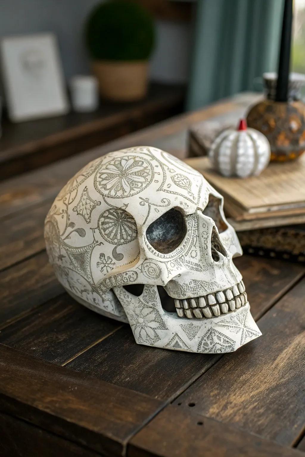 Unveil your artistry with a handcrafted paper mache skull – where creativity meets craftsmanship.