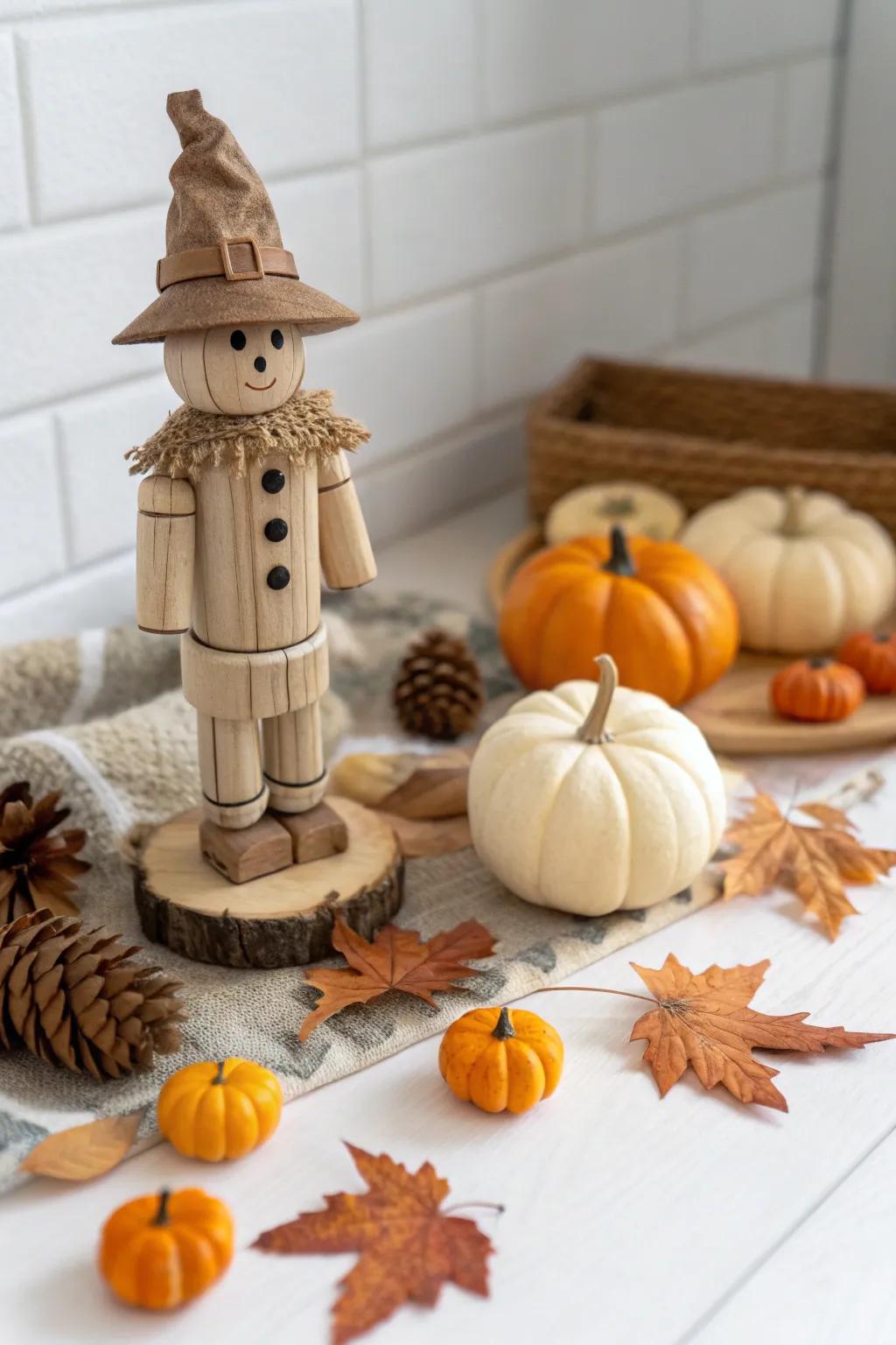Embrace the cozy essence of fall with this charming autumn harvest scene.
