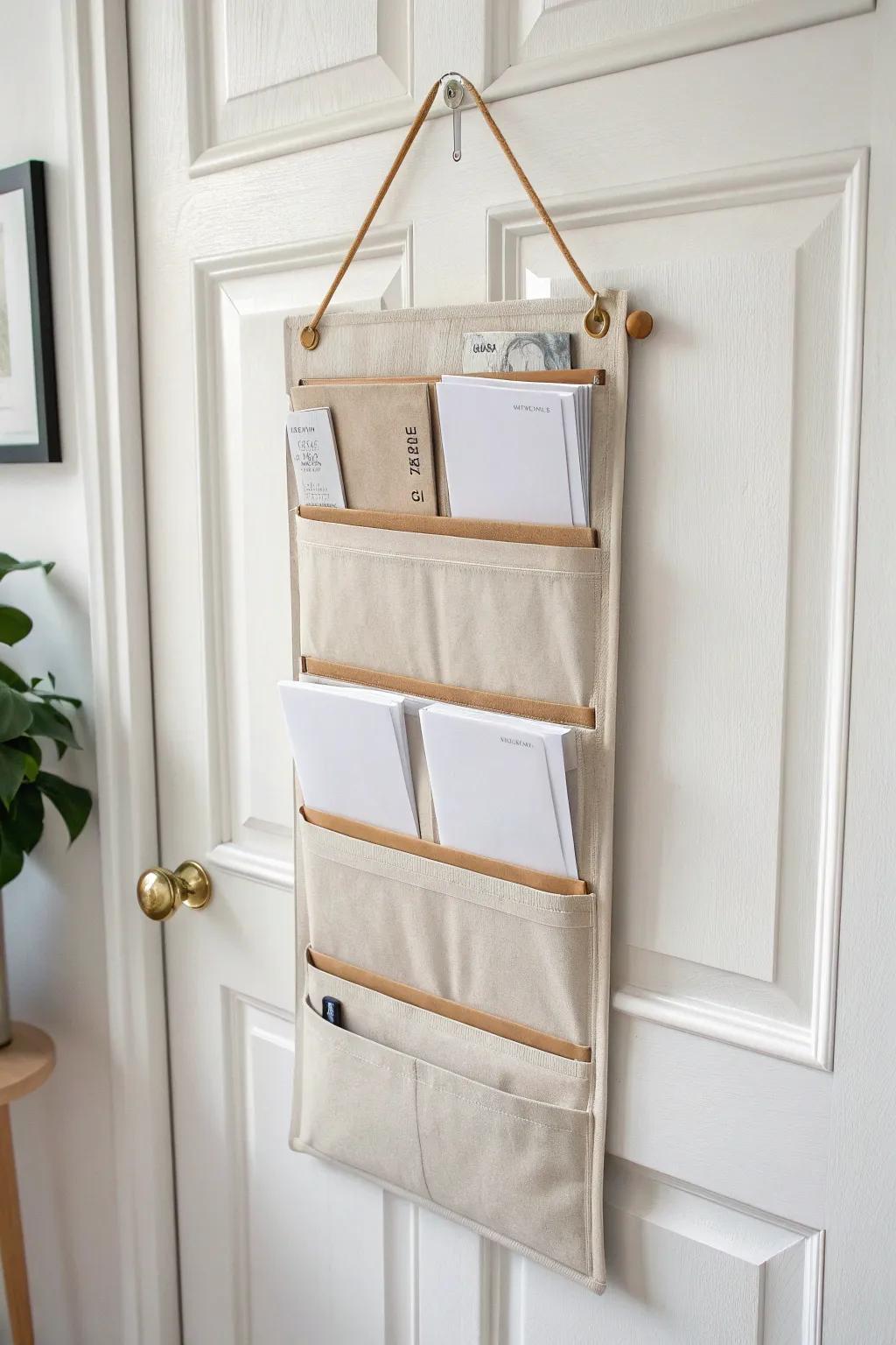 Hide large sticker sheets behind the door—flat, unbent, and beautifully organized.