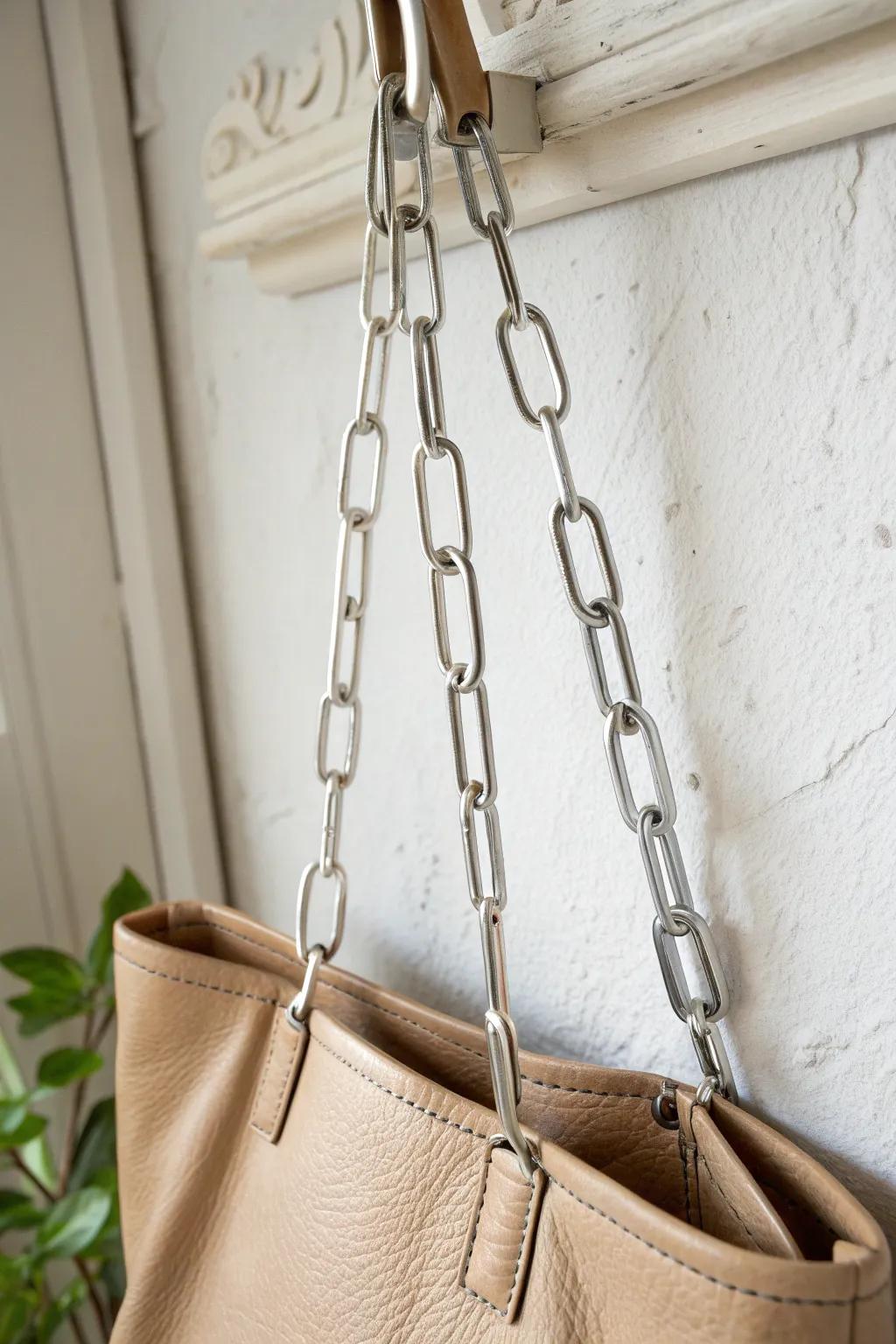 Transform your closet with this stylish shower hook hack and add a touch of minimalist elegance to your space!