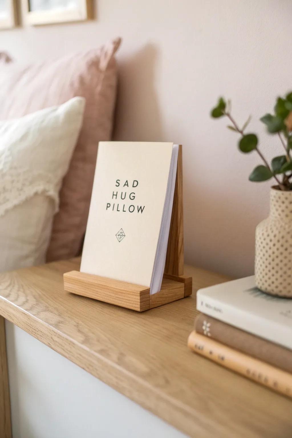 A tiny mood-to-action flip board that turns your calm corner into quiet coaching.