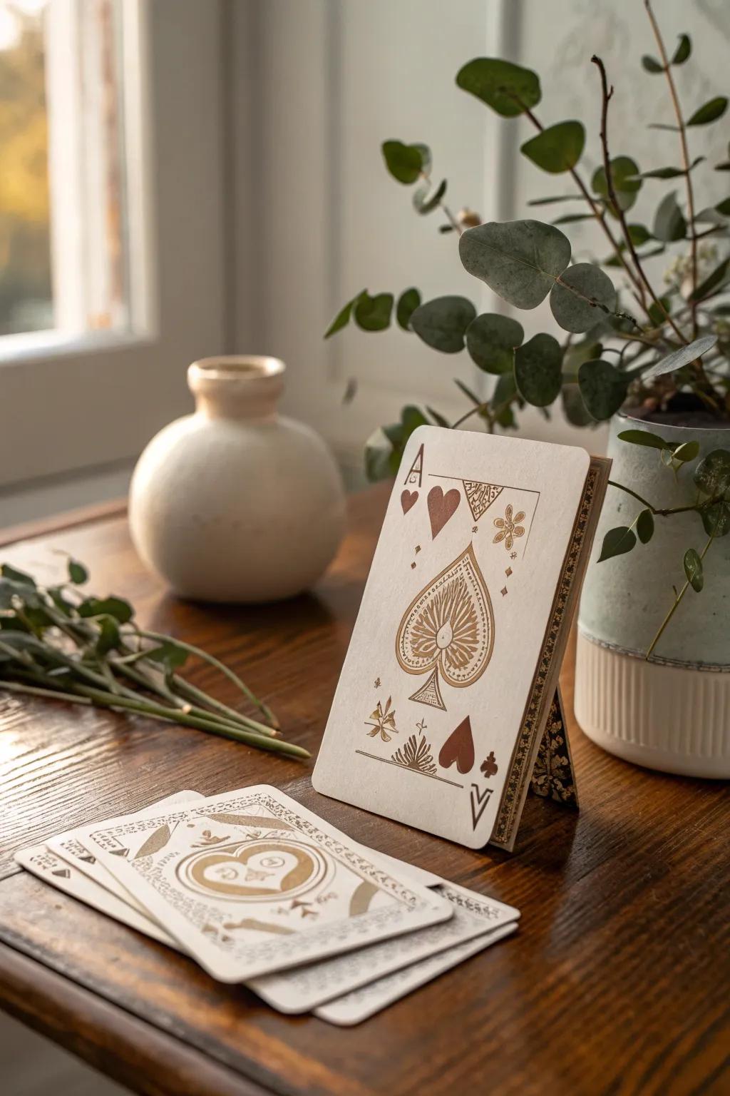 Set the tone for a memorable card party with these charmingly crafted playing card invitations. 🎴✨