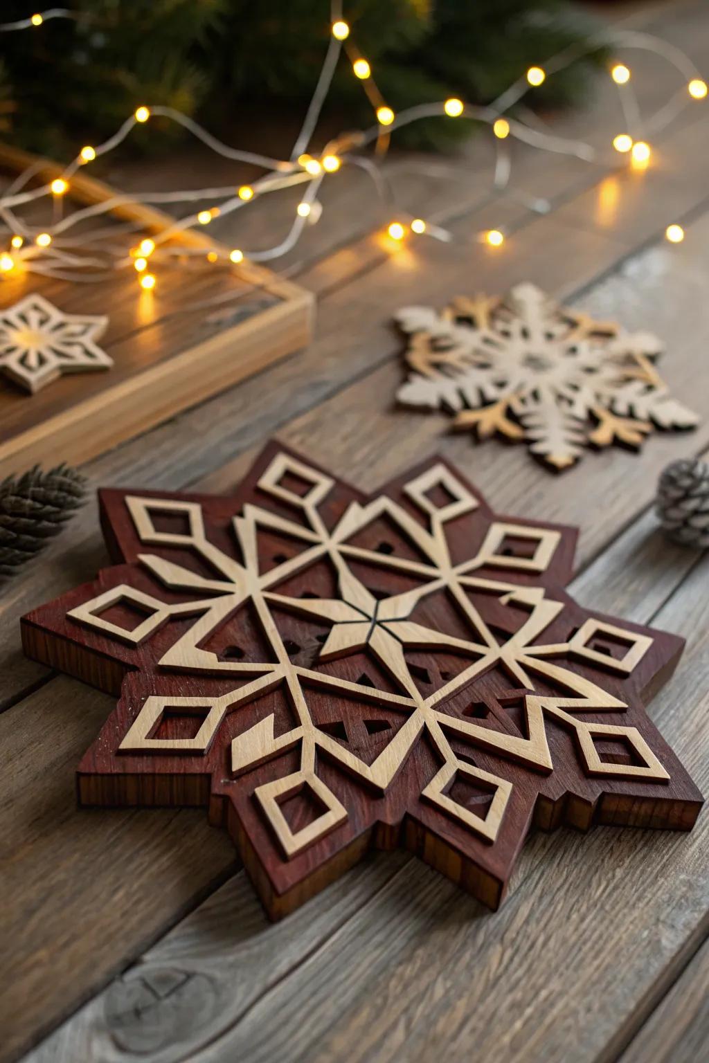 Bring the joy of craftsmanship to your holidays with this exquisite Christmas-themed puzzle.